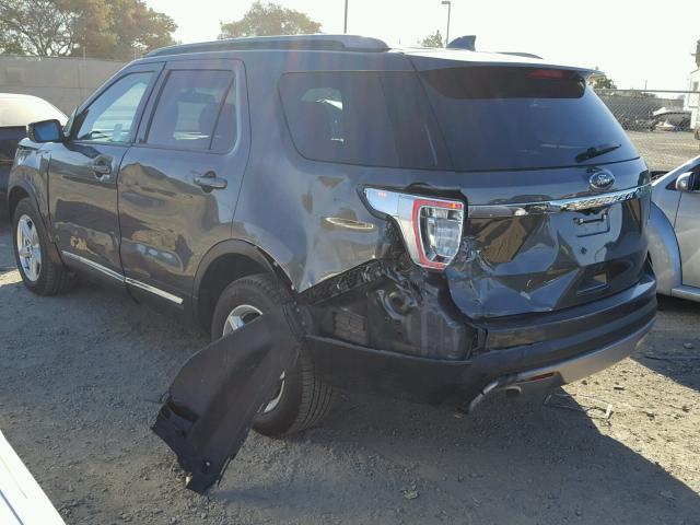 1FM5K8D84GGD14553 - 2016 FORD EXPLORER X CHARCOAL photo 3