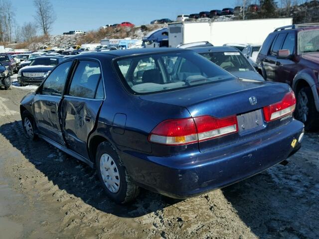 1HGCF86642A080150 - 2002 HONDA ACCORD VAL BLUE photo 3