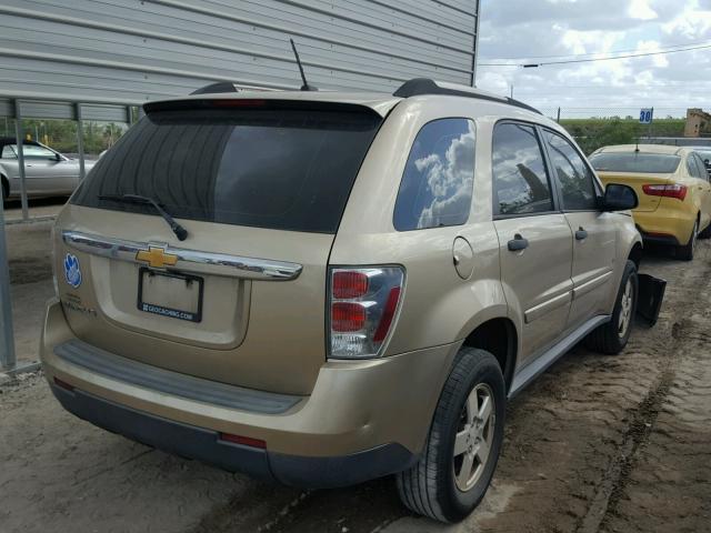 2CNDL13F686345966 - 2008 CHEVROLET EQUINOX LS GOLD photo 4