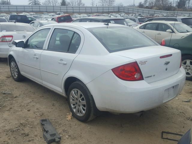 1G1AT58H997221743 - 2009 CHEVROLET COBALT LT WHITE photo 3