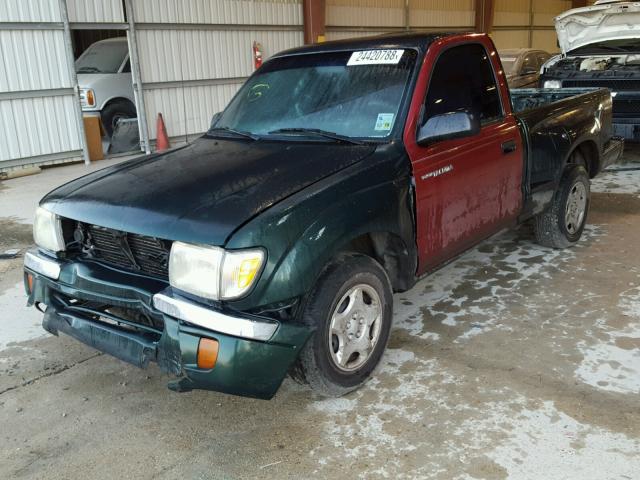 5TENL42N0YZ695749 - 2000 TOYOTA TACOMA GREEN photo 2