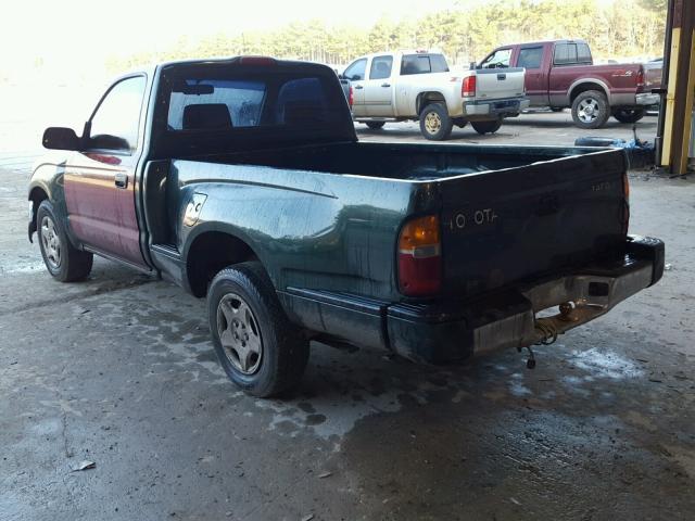 5TENL42N0YZ695749 - 2000 TOYOTA TACOMA GREEN photo 3