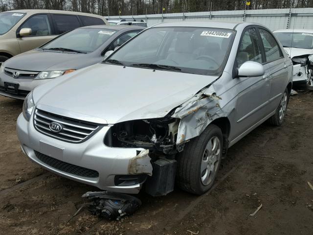 KNAFE221395616625 - 2009 KIA SPECTRA EX SILVER photo 2