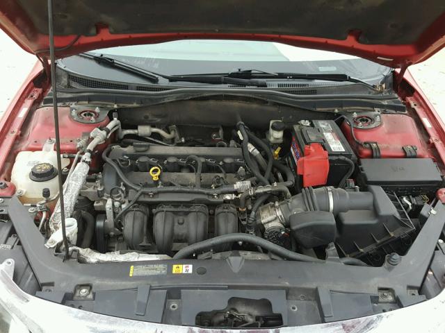 3FAHP0HA7CR364664 - 2012 FORD FUSION SE RED photo 7