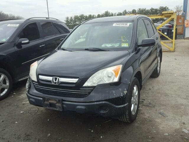 JHLRE48747C097541 - 2007 HONDA CR-V EXL BLACK photo 9