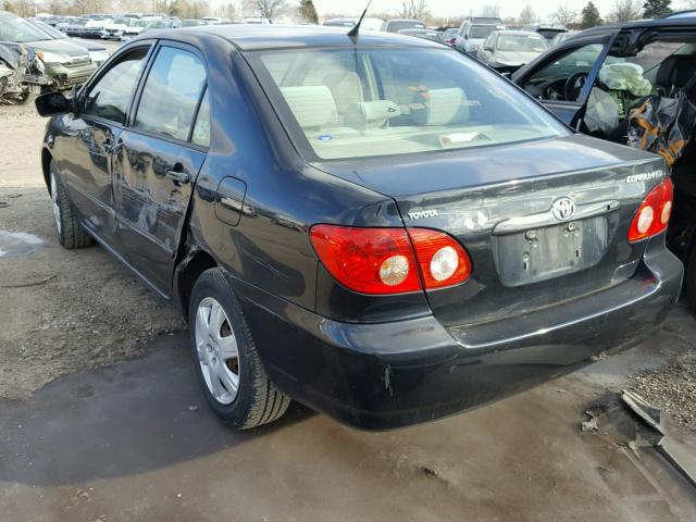 JTDBR32E870135021 - 2007 TOYOTA COROLLA CE BLACK photo 3