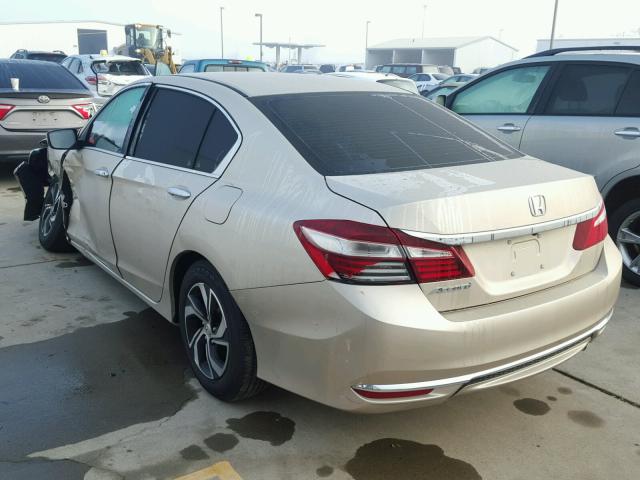 1HGCR2F38HA036641 - 2017 HONDA ACCORD LX TAN photo 3