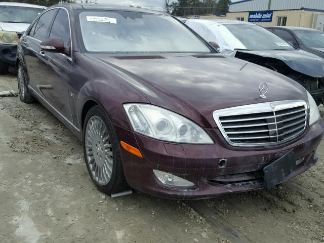 WDDNG76X77A063556 - 2007 MERCEDES-BENZ S 600 MAROON photo 1