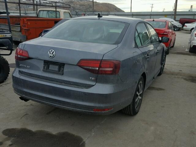 3VWD67AJ8GM231684 - 2016 VOLKSWAGEN JETTA SE GRAY photo 4