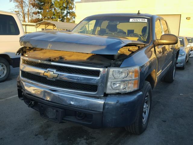 2GCEC13J581111943 - 2008 CHEVROLET SILVERADO BLUE photo 2