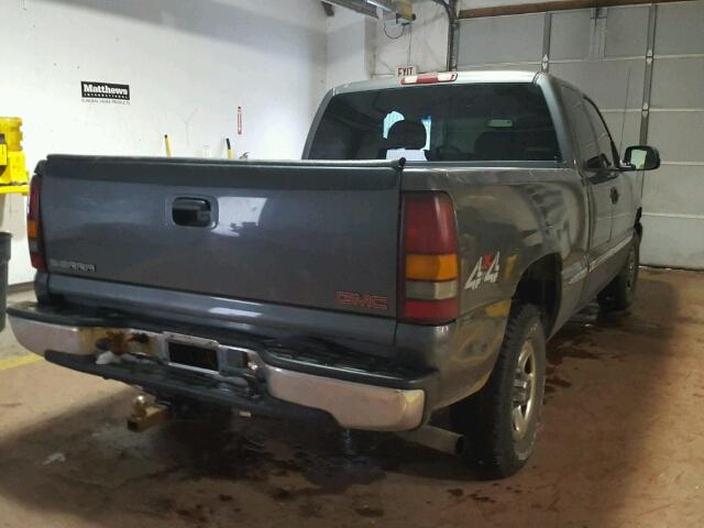 1GTEK19V71E167089 - 2001 GMC NEW SIERRA GRAY photo 4