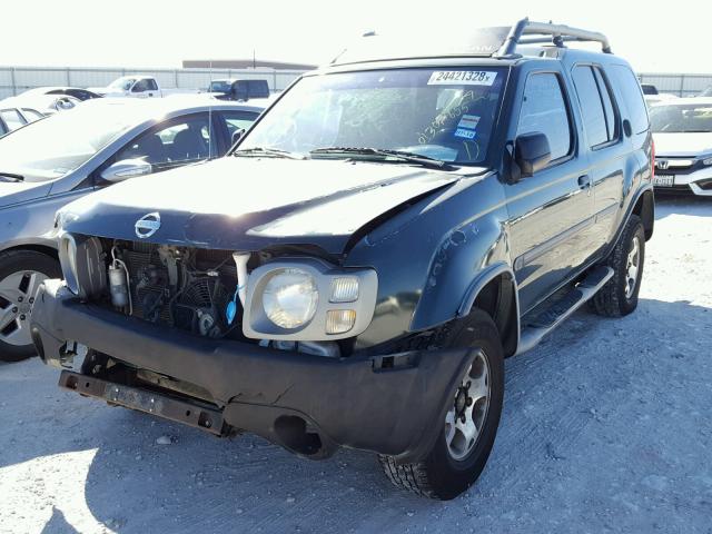 5N1ED28T9YC508834 - 2000 NISSAN XTERRA XE GREEN photo 2