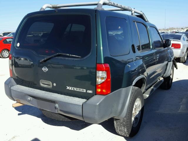 5N1ED28T9YC508834 - 2000 NISSAN XTERRA XE GREEN photo 4