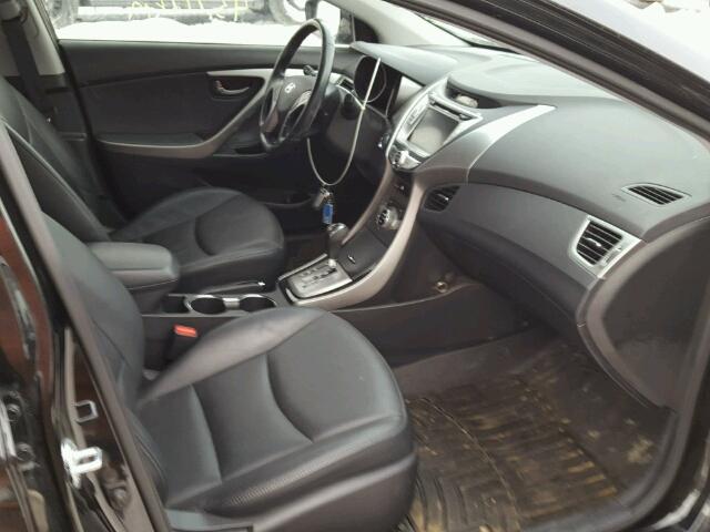 5NPDH4AE0DH414657 - 2013 HYUNDAI ELANTRA GL BLACK photo 5