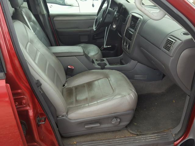 1FMZU73K44UB38684 - 2004 FORD EXPLORER X RED photo 5