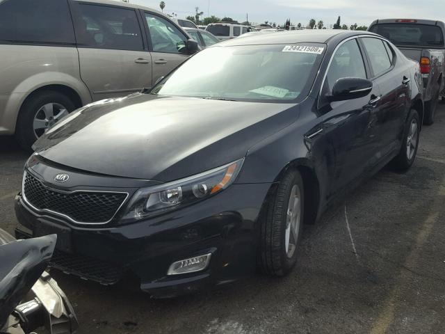 5XXGM4A74FG403993 - 2015 KIA OPTIMA LX BLACK photo 2