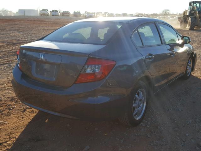 19XFB2F52CE090587 - 2012 HONDA CIVIC LX CHARCOAL photo 4