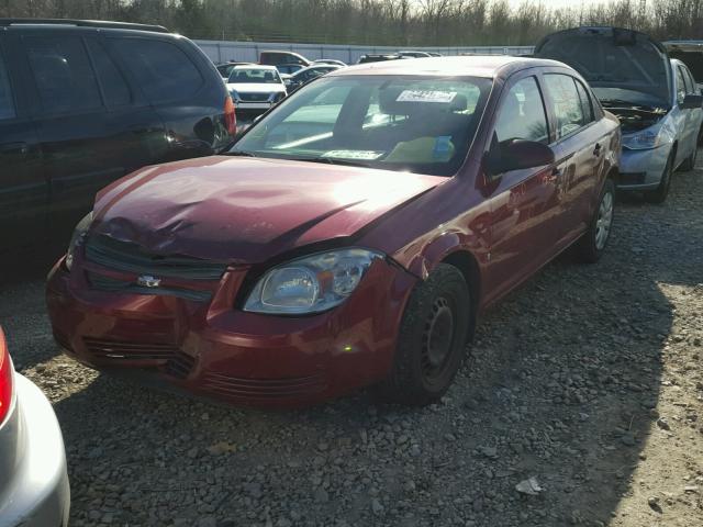 1G1AT58H797100919 - 2009 CHEVROLET COBALT LT RED photo 2