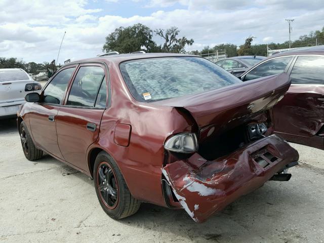 2T1BR12E92C573002 - 2002 TOYOTA COROLLA CE RED photo 3