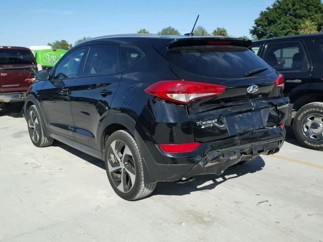 KM8J33A25HU285369 - 2017 HYUNDAI TUCSON LIM BLACK photo 3