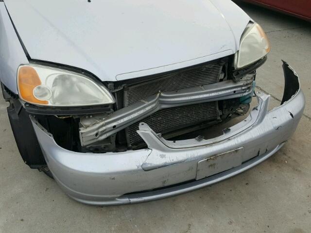 1HGEM22503L001796 - 2003 HONDA CIVIC LX SILVER photo 9