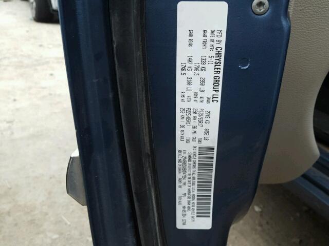 2A4RR8DG0BR747264 - 2011 CHRYSLER TOWN & COU 蓝色 照片 10