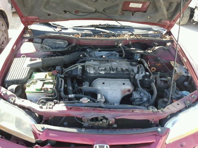 1HGCG56611A080262 - 2001 HONDA ACCORD EX RED photo 7