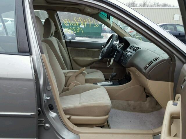 2HGES26743H606905 - 2003 HONDA CIVIC EX Մոխրագույն լուսանկար 5