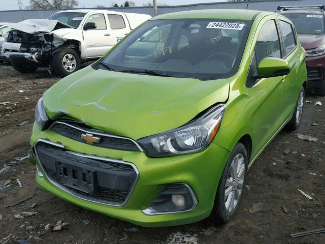 KL8CD6SA0GC606250 - 2016 CHEVROLET SPARK 1LT GREEN photo 2