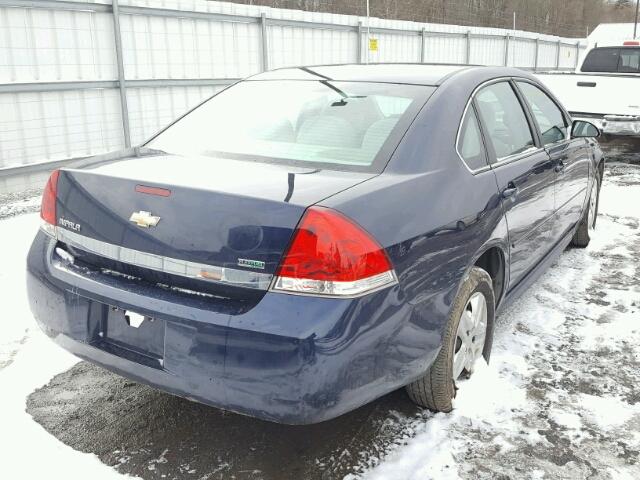 2G1WF5EK9B1131752 - 2011 CHEVROLET IMPALA LS BLUE photo 4