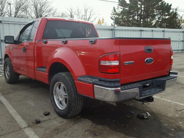 1FTRF02514KC00099 - 2004 FORD F150 RED photo 3