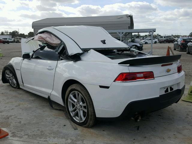 2G1FD1E38F9281401 - 2015 CHEVROLET CAMARO LT WHITE photo 3