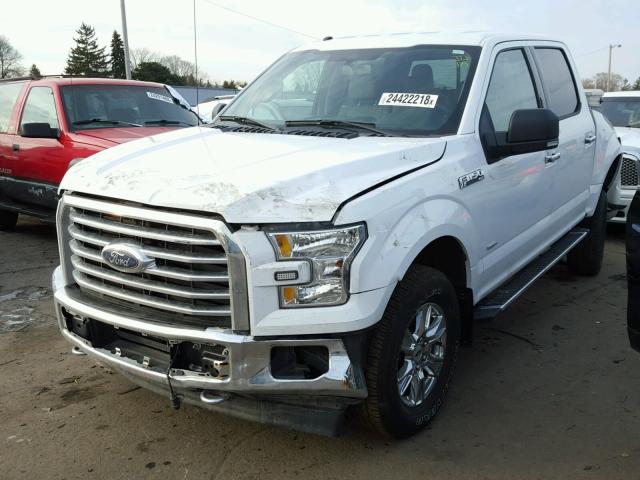 1FTEW1EG1HFA72396 - 2017 FORD F150 SUPER WHITE photo 2