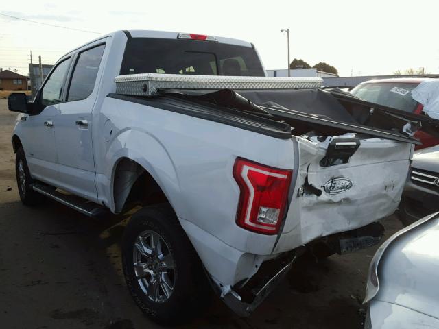 1FTEW1EG1HFA72396 - 2017 FORD F150 SUPER WHITE photo 3