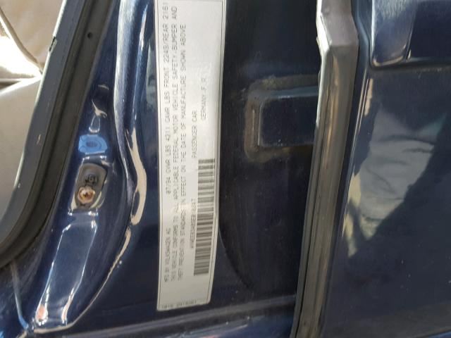 WVWEE83A8SE010047 - 1995 VOLKSWAGEN PASSAT GLX 蓝色 照片 10