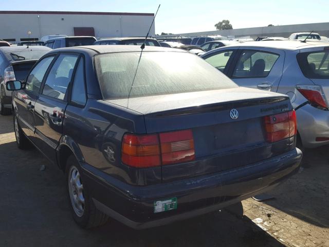 WVWEE83A8SE010047 - 1995 VOLKSWAGEN PASSAT GLX BLUE photo 3