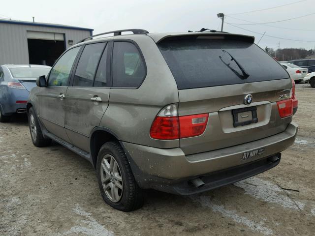 5UXFA13594LU35820 - 2004 BMW X5 3.0I BEIGE photo 3