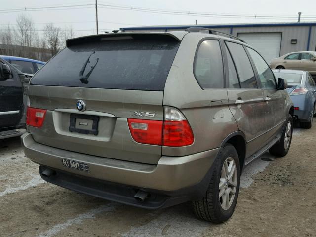 5UXFA13594LU35820 - 2004 BMW X5 3.0I BEIGE photo 4