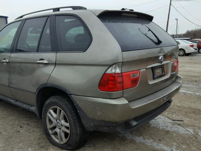 5UXFA13594LU35820 - 2004 BMW X5 3.0I BEIGE photo 9