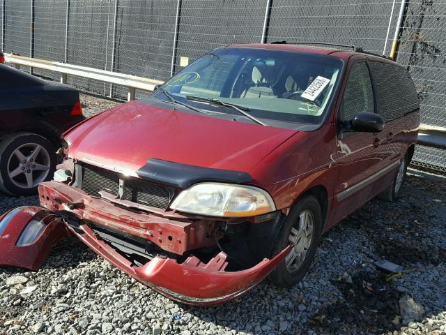 2FMZA524X2BA80759 - 2002 FORD WINDSTAR S RED photo 2