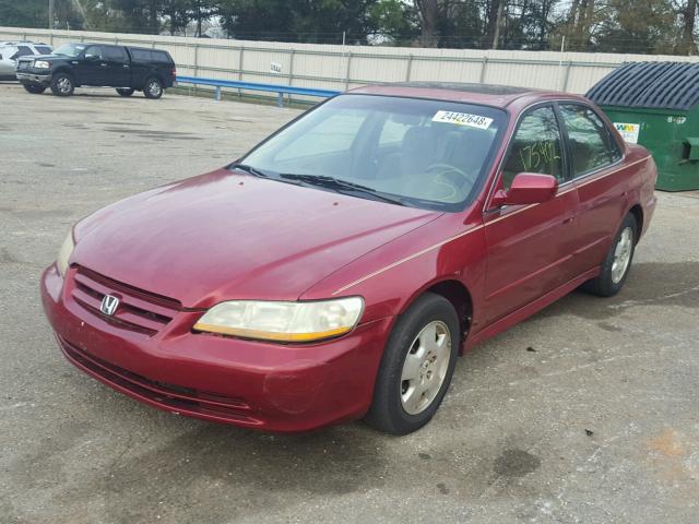 1HGCG165X2A016626 - 2002 HONDA ACCORD EX RED photo 2