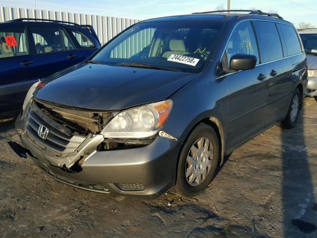 5FNRL38218B047072 - 2008 HONDA ODYSSEY LX GRAY photo 2