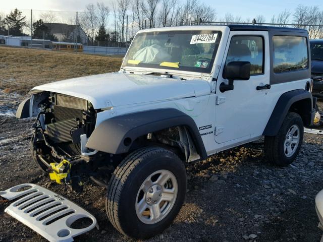 1C4AJWAG4HL510555 - 2017 JEEP WRANGLER S WHITE photo 2