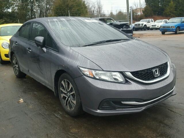 19XFB2F87FE098439 - 2015 HONDA CIVIC EX ნაცრისფერი ფოტო 1