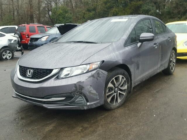 19XFB2F87FE098439 - 2015 HONDA CIVIC EX GRAY photo 2