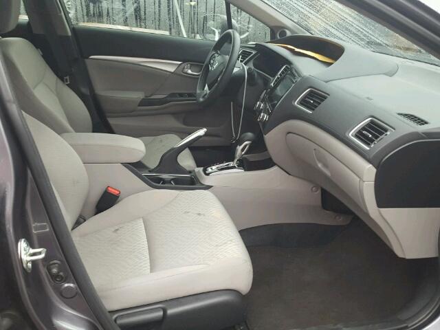 19XFB2F87FE098439 - 2015 HONDA CIVIC EX ნაცრისფერი ფოტო 5