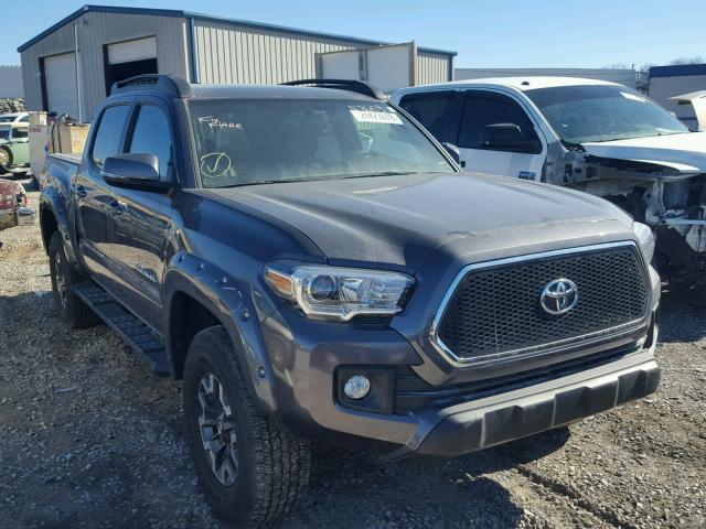 5TFCZ5AN4HX085549 - 2017 TOYOTA TACOMA DOU GRAY photo 1