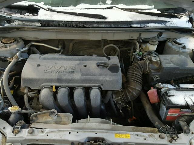 2T1BR32E15C880096 - 2005 TOYOTA COROLLA CE SILVER photo 7