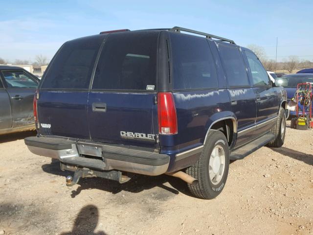 1GNEK13R1VJ370723 - 1997 CHEVROLET TAHOE K150 BLUE photo 4