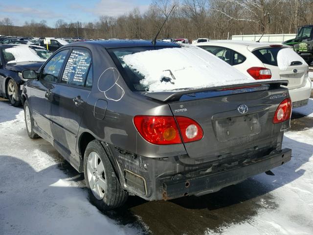 2T1BR38EX4C236599 - 2004 TOYOTA COROLLA CE GRAY photo 3